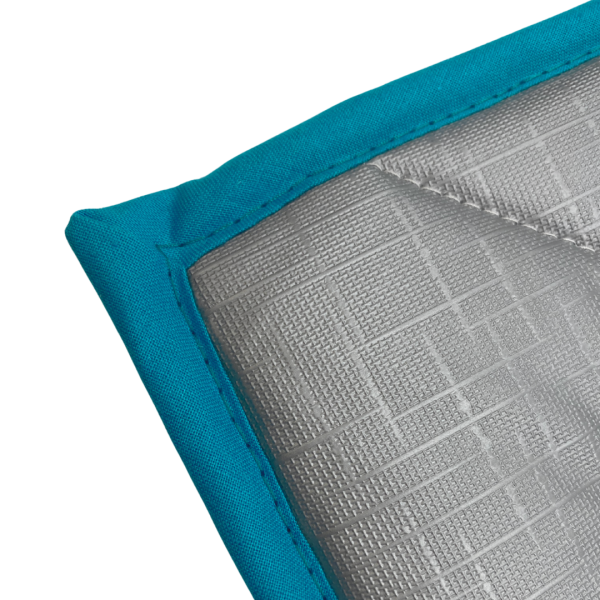 Thermomatte grau - Band türkis